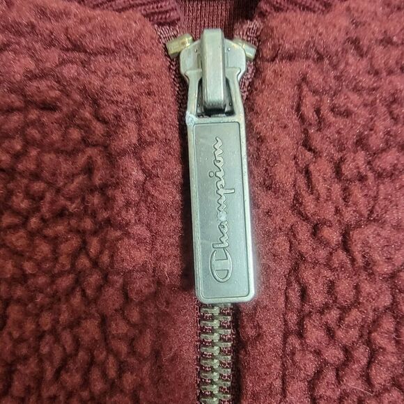 Champion Authentic Athleticwear Sherpa Fleece Mens Large Varsity Style Jacket - Picture 9 of 13